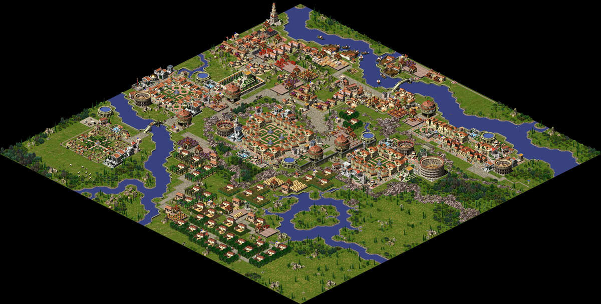 Карта игрока в Caesar III, 1998. Скриншот: Steam/DocFumble